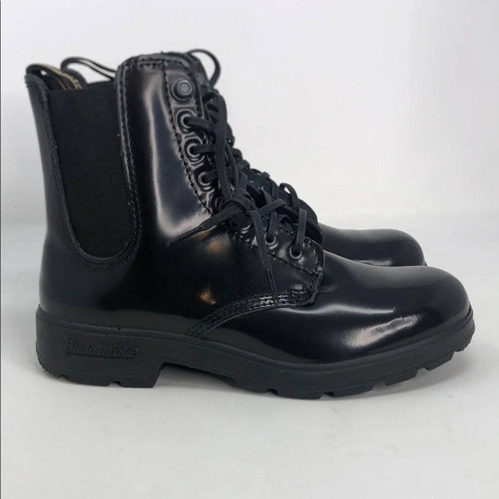 Blundstone Black Leather Women’s Chelsea Lug Boots - Size 6.5